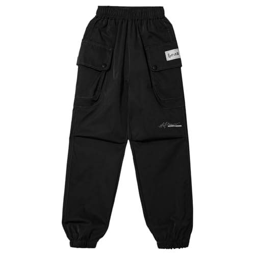 JEYPINMI Casual Joggers Pants for Boys Elastic Waist Sweatpants School Trousers Outdoors Hiking Pants4