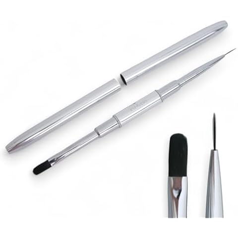 In.Hype Universal Double Sided Gel Oval Brush (6mm x 10 mm) + Liner 9mm Cover