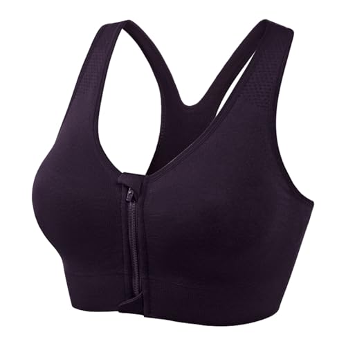 Generisch BH Damen Bra Damen Sport-BH mit Reißverschluss vorne, hohes Workout-Yoga-Laufoberteil, atmungsaktiv, stützend, nahtlos, Komfort, Fitness, Activewear (Black, S) Generisch BH Damen Bra Damen Sport-BH mit Reißverschluss vorne, hohes Workout-Yoga-Laufoberteil, atmungsaktiv, stützend, nahtlos, Komfort, Fitness, Activewear (Black, S)