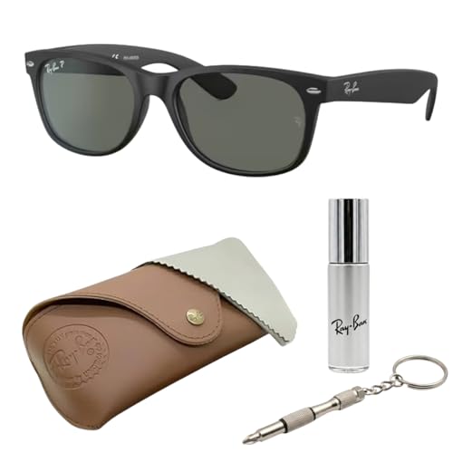Image of Ray-Ban RB2132 NEW WAYFARER CLASSIC Square Shaped Sunglasses for Men & Women with Official RAYBAN Eyewear Kit