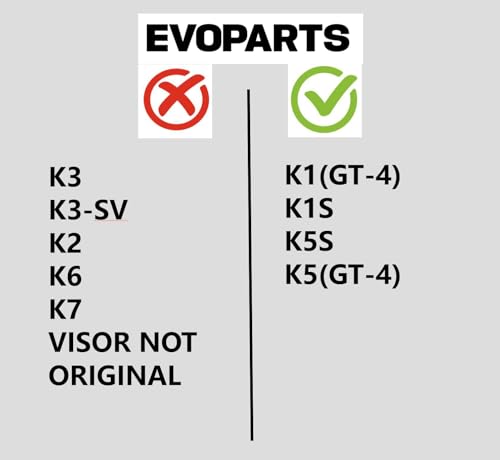 EvoParts Antibeschlag-Objektiv, kompatibel mit Pinlock GT4 Agv K1 K1S K5 K5S K3SV, nur für Original-Agv-Visiere, nicht kompatibel