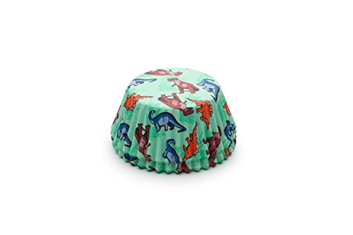 Fox Run 4977 Dinosaur Disposable Bake Cups, 3 x 3 x 1.25 inches
