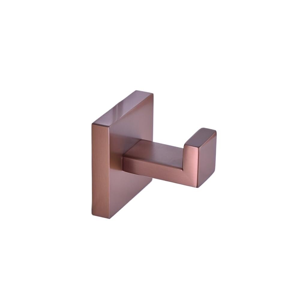 LCANALLYMS Wall hooks, Coat Hook Bathroom Hooks Accessories Toilet Paper Holder Brushed Rose Gold Towel Stainless Steel Bedroom Wall Mount Bath Hardware Sets,Robe,C(Robe Hook)