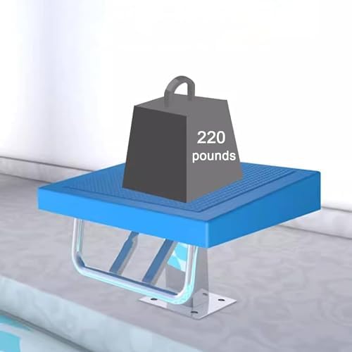 Heavy Duty Diving Board - Rust-Proof Stainless Steel, Anti-Slip Design, 220 Lbs Weight Capacity, Perfect for Swimming Pools & Gymnasiums, Durable & Safe