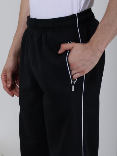 Image of CHKOKKO Sports Track Suit For Man Full Zipper Jacket & Lower Pants Set With Warm Fabric Lightweight Tracksuit For Men Casual Gym Running Morning Walk and Winter Active Wear Set