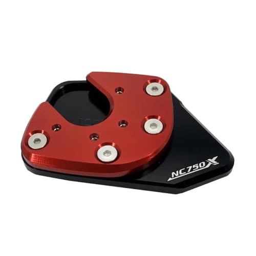 Support béquille moto NC750X plaque extension aluminium CNC robuste 2014-2020