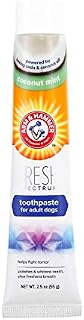 ARM & HAMMER Fresh Spectrum Coconut Mint Dog Toothpaste, 55g, Best Dental Care for Dogs, Dog Enzyme Toothpaste with Coconut Oil, Removes Plaque & Tartar, Freshens Breath, Easy to Use Pet Oral Hygiene