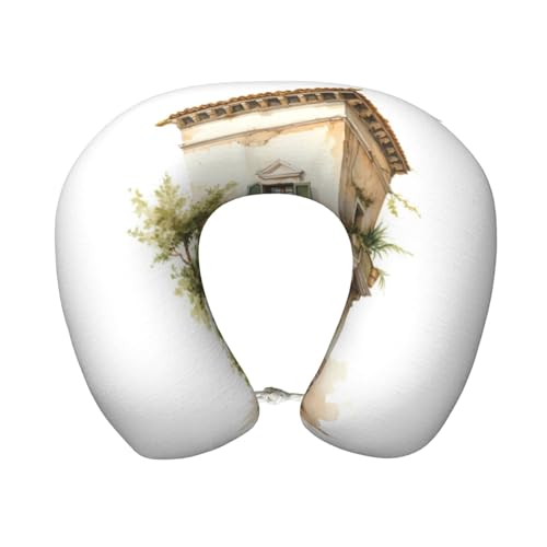 Almohada de viaje de espuma viscoelástica negra