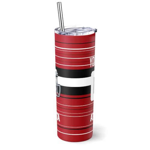 Image of Atlanta Tumbler 20oz Travel Mug Custom Name and Number Gifts