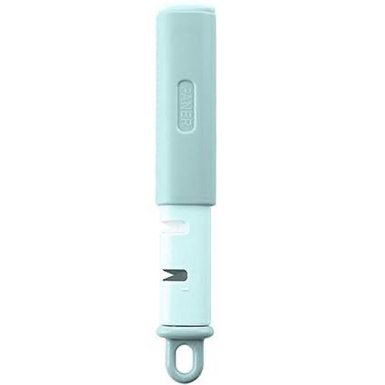 KPNG Hand Carrot Shredder Multipurpose Portable Vegetable Fruit Peeler 3-in-1 Veggie Peeler with 2 Blades for Potato Peelers/Cabbage Shredder & 1 End for Knives Sharpener Handsome (Green, Pack of 1).