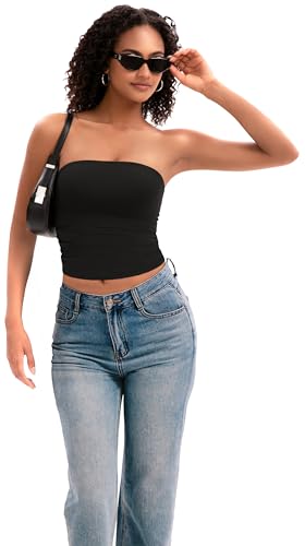 MIRITY Y2K Sexy Double Lined Tube Top for Women - Basic Summer Going Out Tank Tops4