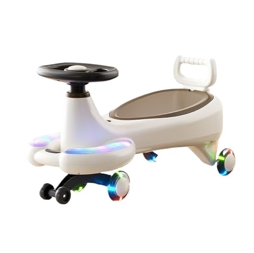 correpasillos Wiggle Coche for niños con música, Ruedas Intermitentes silenciosas, Juguetes for Montar con Almacenamiento Debajo del Asiento, for Interior y Exterior Triciclo(Bruin)