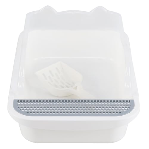 Caja de arena para gatos Mediana Morcte con pala blanca miniatura 7