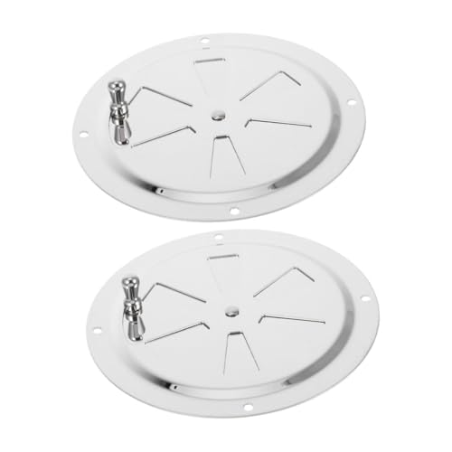 Mipcase 2pcs Stainless Steel Louvered Air Vent Cover Durable Ventilation Plate for Boats Yachts Home Office Manual Handle for Easy Control Optimized Airflow