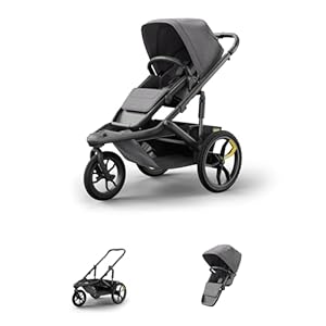 Veer Switch&Jog Jogging Stroller | 3 Wheel All-Terrain Jogger Stroller with Switchback Seat | Shock Absorbing, Durable, Maneuverable, Collapsible | Fits All Major Infant Car Seats (Adapters Separate)