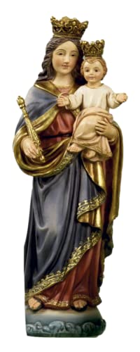 Estatua María Auxiliadora 32 cm de resina