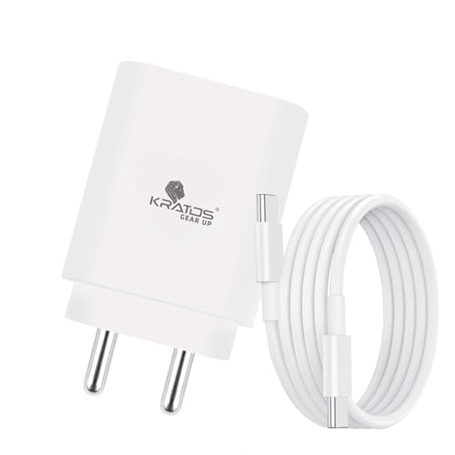 25w Adapter + C To C Cable + White