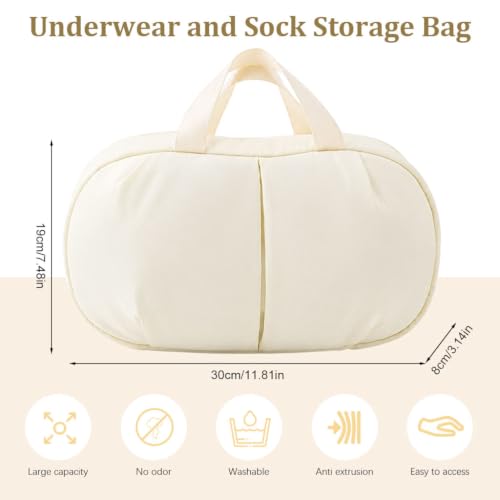 Image of MAYCREATE Underwear Organizer Bag Portable Storage Pouch for Bras