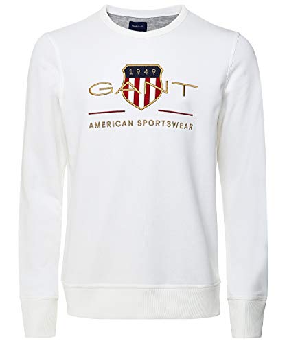 GANT Archive Shield C-Neck Sudadera, Fuente de Huevo, M para Hombre Cover