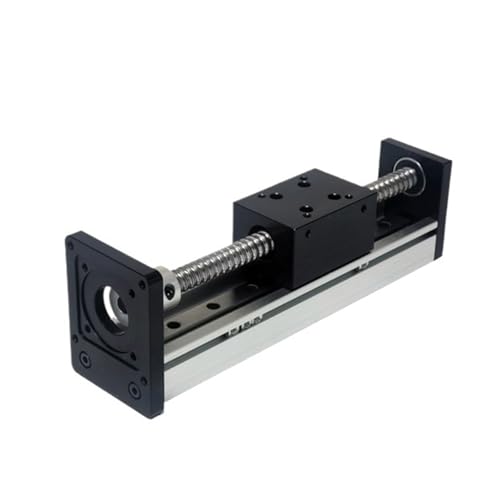 Dual Optical Axis Manual Sliding Table Rail Guide SFU1610 100-400mm Effective Stroke Linear Guide Stage Rail Motion Slide Table Ball Screw Actuator 3D Printer(100 Effective Stroke)