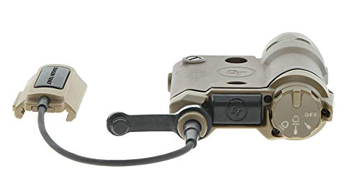 Image of Crimson Trace CMR-301 FDE Railmaster with Green Laser, Adjustable 1000 Lumen LED Flashlight and Rechargeable Battery for Shooting, Competition and Range