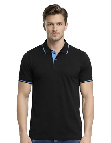 Image of Scott International Cotton Polo T Shirt | Collar Tshirts | Half Sleeves Plain T Shirt | T-Shirt |Tshirt for Men Stylish | Men's Tshirt