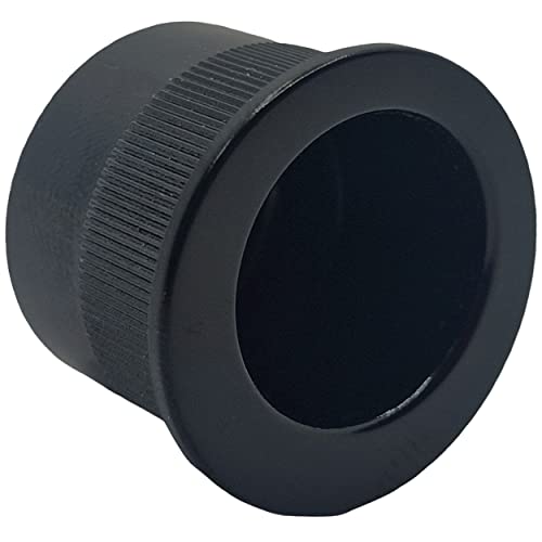 Universal Hardware Small Finger Pull Sliding Handles Reccessed Flush Fitting Pocket Insert Sliding Doors (Black)