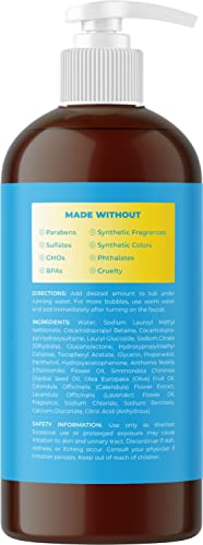 Sulfate-Free-Kids-Bubble-Bath-Relaxing-Vanilla-Lavender-Bubble-Bath-for-Kids-and-Toddlers-with-Nighttime-Blend-of-Chamomile-Oil-and-Calendula-Oil-Extra-Foamy-Moisturizing-Kids-Bath-Soap-Liquid