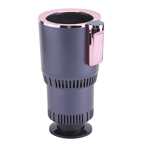 2 in 1 Smart Car Cup Warmer Cooler, Universal Intelligent ABS + Aluminum Car Tumbler Holder with Cooling and Heating Functions, Car Heated Cooling Travel Mug for Commuter Travel