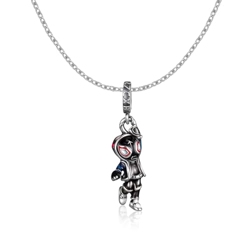 RZCXBS Spider Pendant Necklace with Adjustable Chain Blue-standing