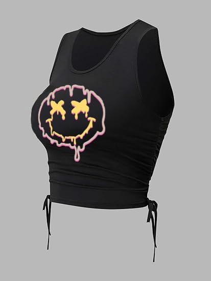 Remidoo Women's Casual Sleeveless Color Block Cropped Top Crewneck Tank Top Shirts - Image 3