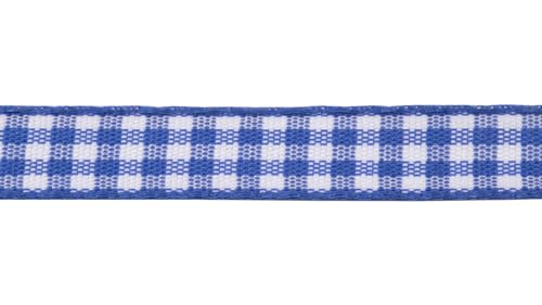 Zofrud Royal Blue Gingham Ribbon Checkered Plaid Ribbon - 9mm x 9 Meters - Ideal for Gift Wrapping, Baking Crafts, and Party Decorations - Image 3