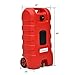 YITAMOTOR Fuel Caddy 15 Gallon, Fuel Transfer Tank, Portable Gasoline Fuel Caddy with Manual Transfer Nozzle, Fuel Container, Red