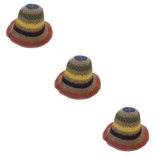 Pare-soleil pour femme coloré en paille de bambou pour se protéger du soleil