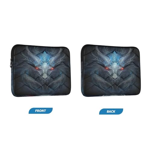 Funda para laptop 13-14 pulgadas negra con diseño de dragón miniatura 2