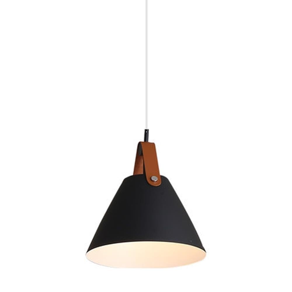 Lampe à suspension macaron jaune E27 pour îlot de cuisine - 8