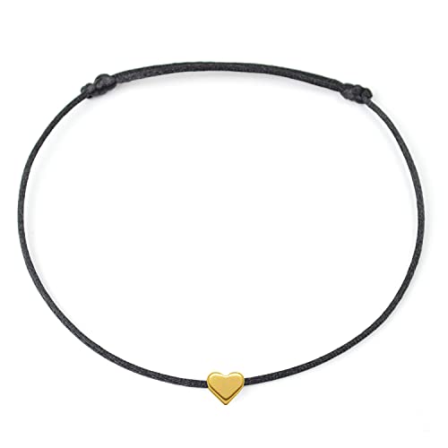 Tobillera con corazón sobre cinta de satén - Tobillera hecha a ma...