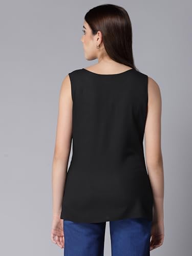 Image of QAZMI Women's Laiba Kashmiri Embriodered Sleeveless Short Kurti