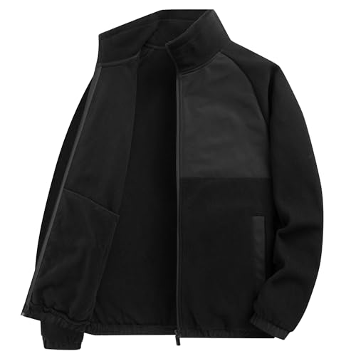 Veste en cuir homme haut de gamme avec doublure en fourrure artificielle chaude XXL