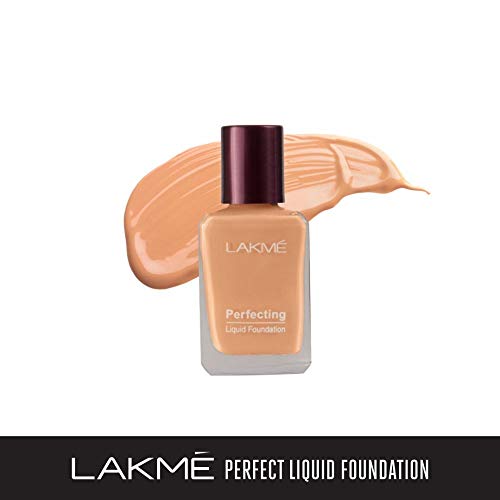 Image of LAKME Rose Natural Face Powder for Oily Skin Type, Warm Pink, 40G And Lakme Perfecting Liquid Foundation, Shell, 27Ml