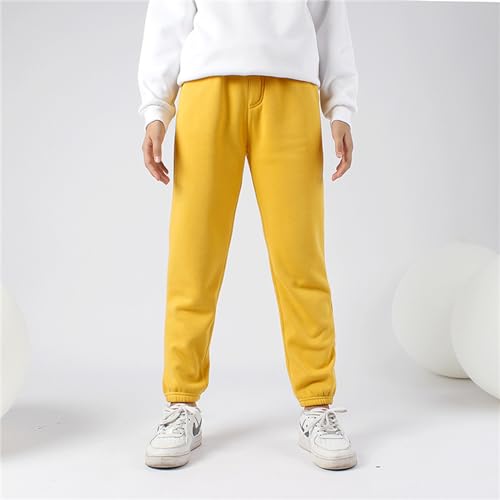 Pantalon actif jaune pour enfant de 5 à 6 ans avec poches - 2