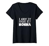 Photo Gallery donna ottenuto da my nonna family outfit nonna family matching maglietta con collo a v Photo Gallery donna ottenuto da my nonna family outfit nonna family matching maglietta con collo a v