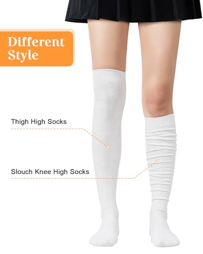 Century Star Thigh High Socks Long Over Knee High Socks for Women Casual Athlete Striped Knee High Stocking2