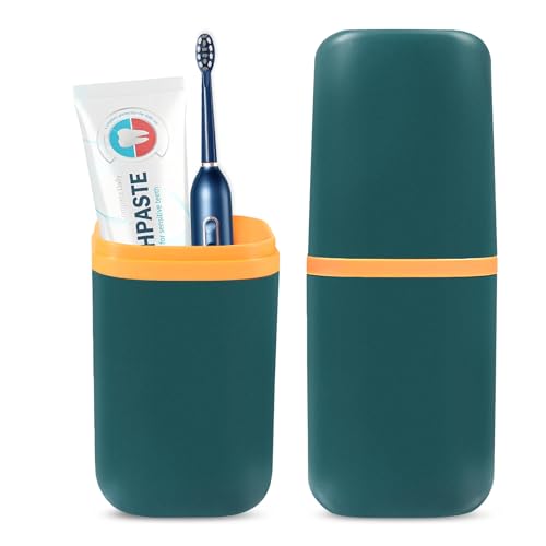 KufaerBeam Refined Travel Toothbrush Cup Case, Multifunctional Storage Toothbrush and Toothpaste Mouthwash Cup, Portable PP Seal Travel Toothbrush Holder for Home School Camping Business Trip Bathroom KufaerBeam Refined Travel Toothbrush Cup Case, Multifunctional Storage Toothbrush and Toothpaste Mouthwash Cup, Portable PP Seal Travel Toothbrush Holder for Home School Camping Business Trip Bathroom
