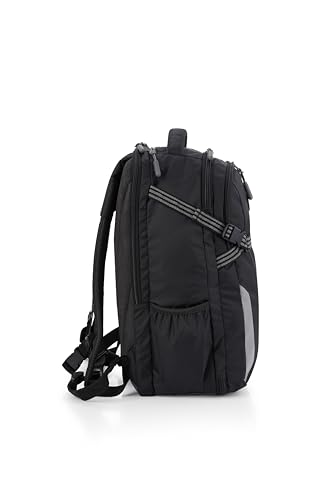Image of American Tourister Magna Pace | 40 Ltrs | 2 Compartments | Bottle Pocket | Ergonomic Padded Back Panel & Shoulder Straps | Outdoor Laptop Backpack | 1 Year International Warranty | Black