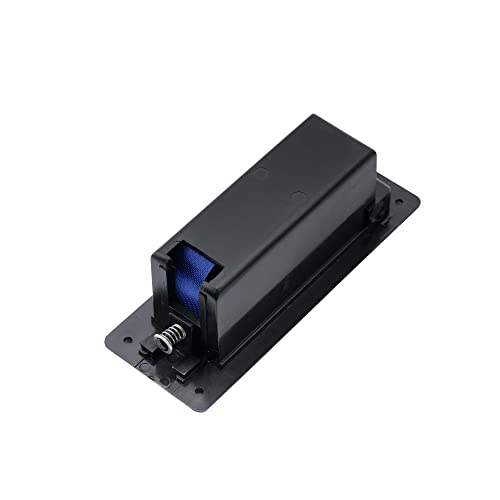 Musiclily Pro Active Guitar Bass 9V Battery Box Case Compartment, Black #TOP3