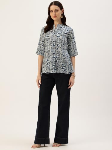 Image of Printed Mandarin Shirt - Casual & Chic (S-3XL)