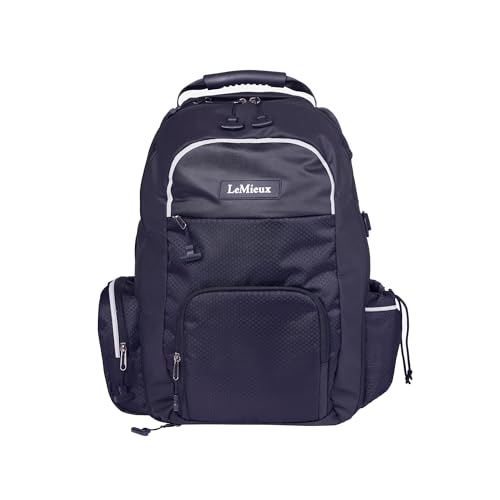 LeMieux Pro Rucksack - Water-Repellent Base - Store and Carry Your Kit - Padded Shoulder Straps - Black