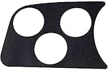 3 GAUGE HOLE PANEL, BLACK, dune buggy vw baja bug
