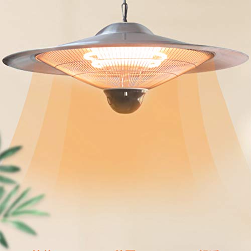 Terrassen Heizstrahler Edelstahl Hängend Infrarotstrahler Schnelle Erwärmung 3-Gang-Temperatureinstellfunktion Für Garten, Balkon, Restaurant,